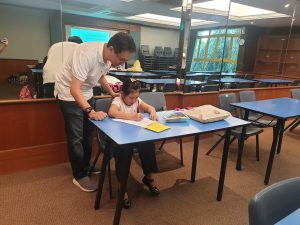 Handwriting workshop for Children invited by Kampong Glam