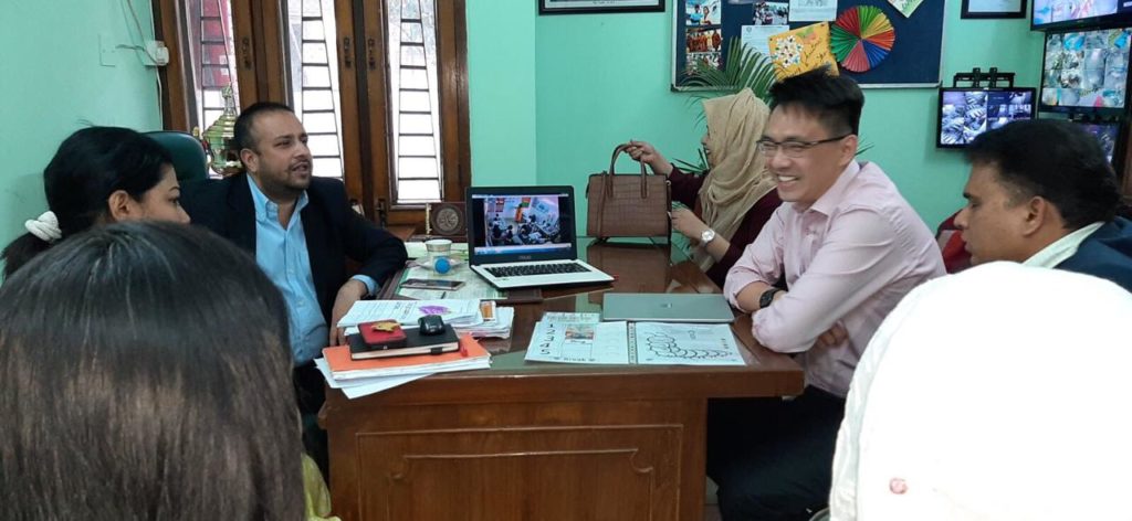 Conducting School Shadow Training at Dhaka, Bangladesh